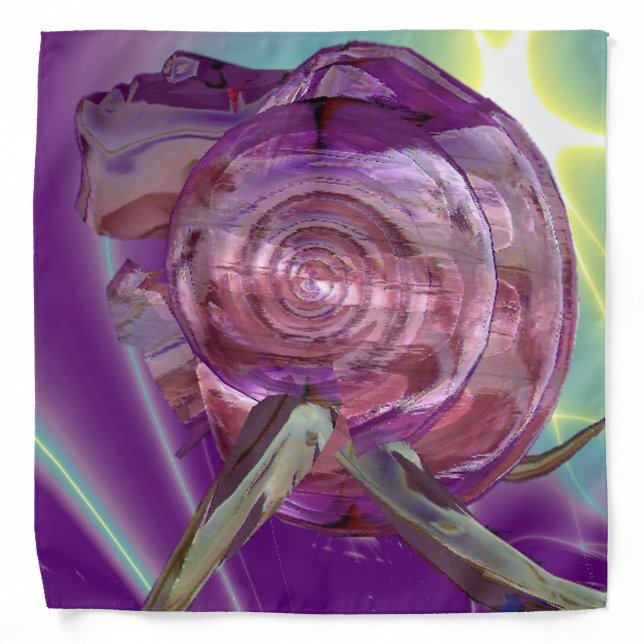 ALIEN NEREIDE /NYMPH OF WATER,PINK SEASHELL Sci-Fi Bandana (Front)
