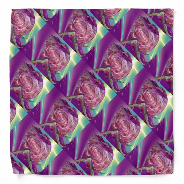ALIEN NEREIDE /NYMPH OF WATER,PINK SEASHELL Sci-Fi Bandana (Front)