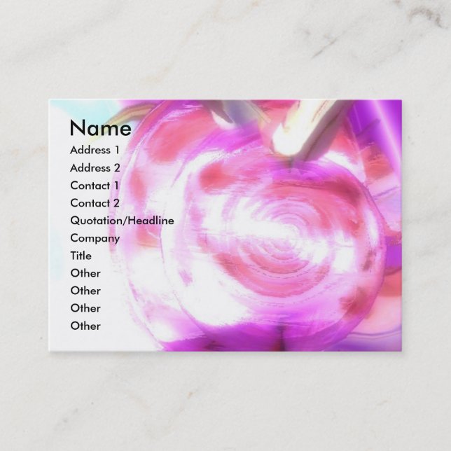 ALIEN NEREIDE /NYMPH OF WATER,PINK SEASHELL Sci-Fi Business Card (Front)