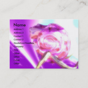 ALIEN NEREIDE /NYMPH OF WATER,PINK SEASHELL Sci-Fi Business Card