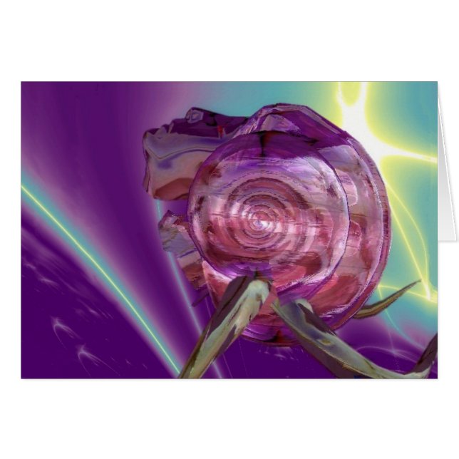 ALIEN NEREIDE /NYMPH OF WATER,PINK SEASHELL Sci-Fi Cards (Front Horizontal)