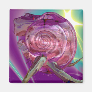 ALIEN NEREIDE /NYMPH OF WATER,PINK SEASHELL Sci-Fi Magnet