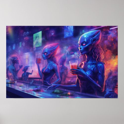 Alien Nightclub Poster