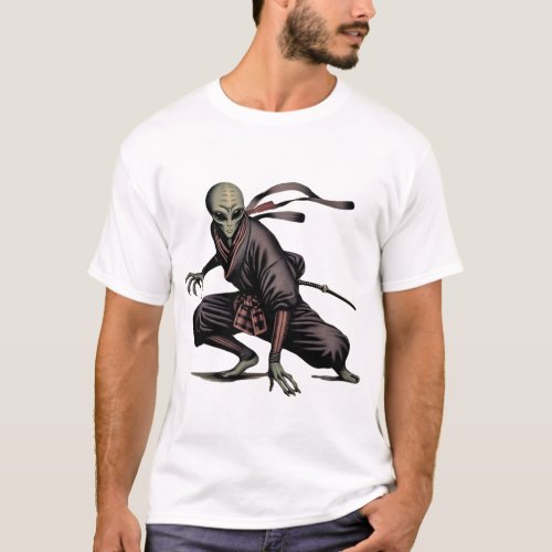 alien ninja T_Shirt
