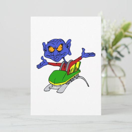 Alien no handed coaster (Standing Front)