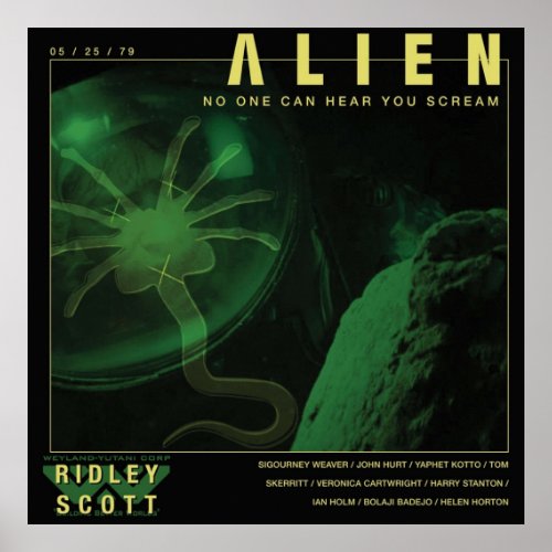 ALIEN No One Can Hear You Scream Poster