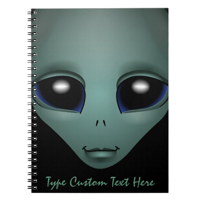 Alien Notebook Personalized Cute ET Notebook (Front)
