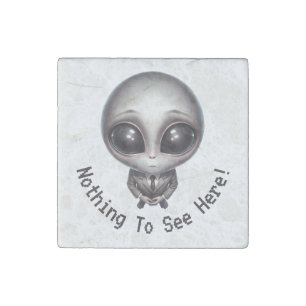 Alien – Nothing To See Here! Stone Magnet