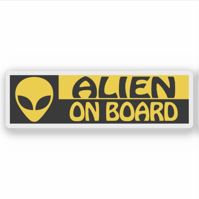 ALIEN ON BOARD STICKER (Front)