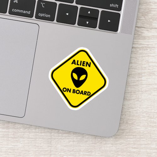 Alien on board sticker