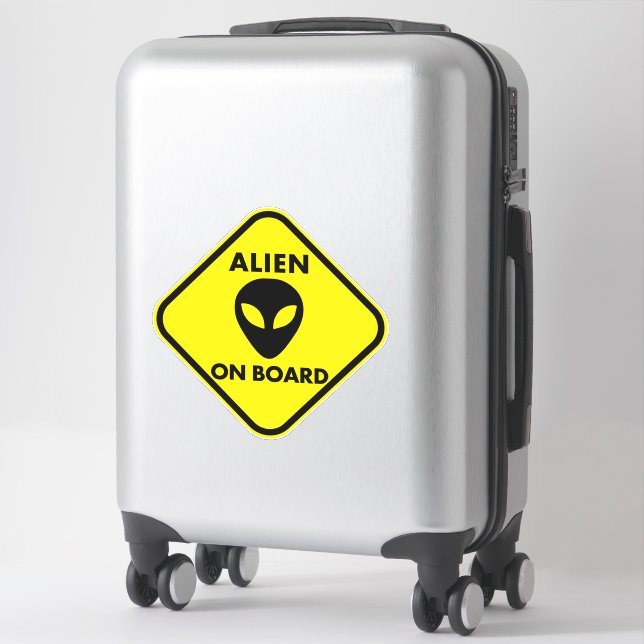 ALIEN ON BOARD STICKERS (Suitcase)