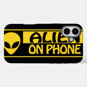 ALIEN ON PHONE Samsung Galaxy iPhone 16 Plus Case