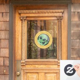 Alien Onboard Funny Boat Porthole Window Cling