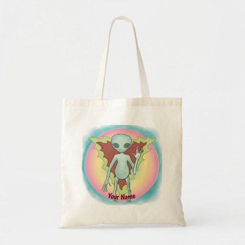 Alien One custom name Tote Bag