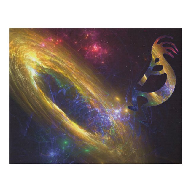 Alien or Life  Dream Catcher and Kokopelli Canvas (Front)