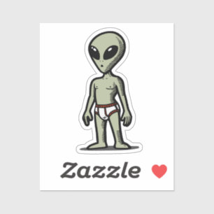 Alien Pants Sticker