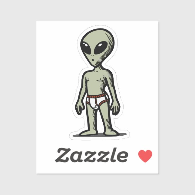 Alien Pants Sticker (Sheet)