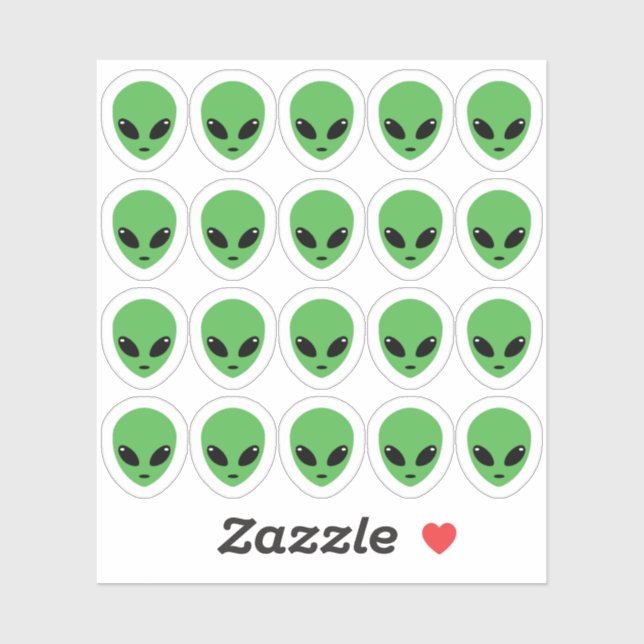 Alien Party Decorations Spacecraft Bujo Planner  Sticker (Sheet)