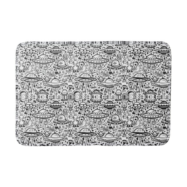 Alien Pattern Bath Mat (Front)