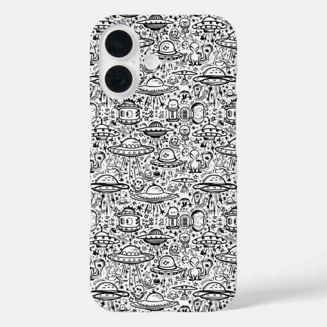 Alien Pattern Phone Case (Back)