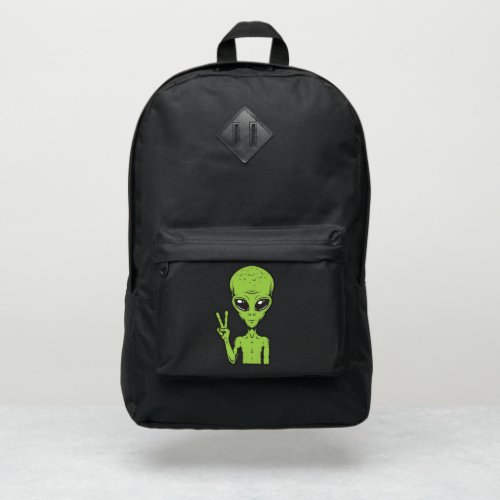 Alien Peace Extraterrestrial I Come In Peace Port Authority Backpack