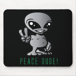 Alien-Peace Mouse Pad