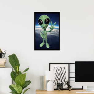 Alien - Peace V Sign