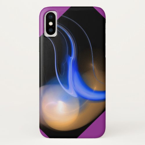 ALIEN PEARL black purple iPhone X Case