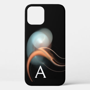 ALIEN PEARL MONOGRAM Black Pink White Fractals iPhone 12 Case