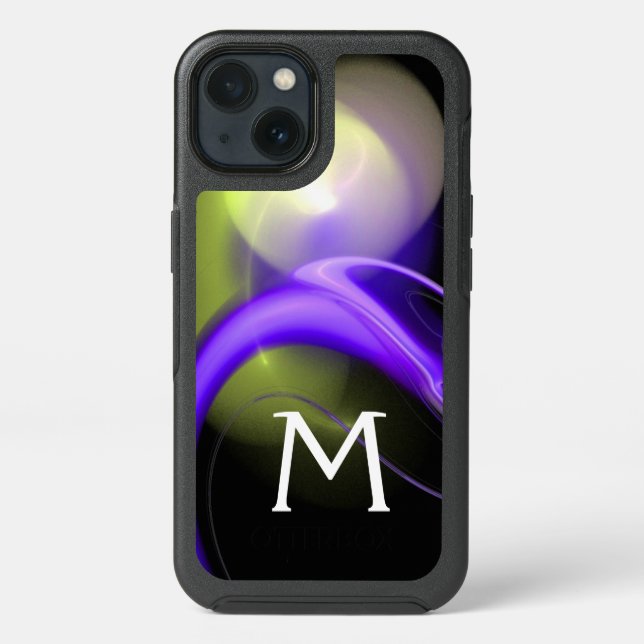 ALIEN PEARL MONOGRAM Purple Green  Otterbox iPhone Case (Back)