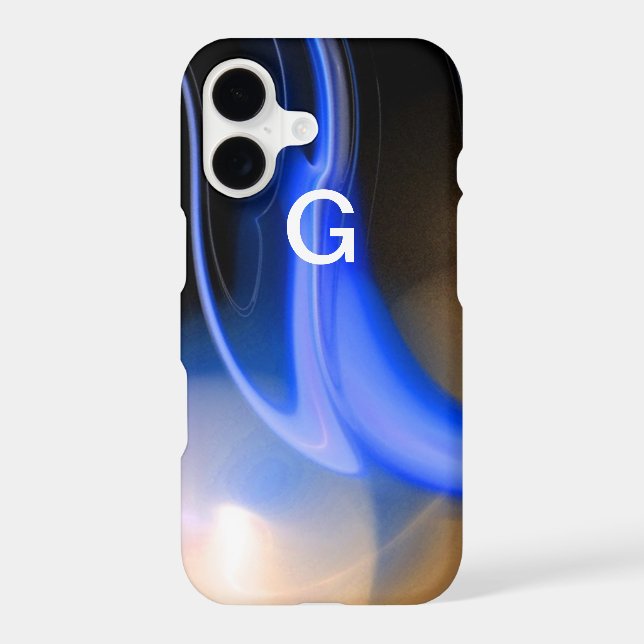 ALIEN PEARL monogram purple Iphone Case (Back)