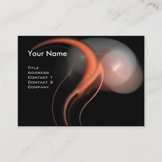 ALIEN PEARL MONOGRAM Vibrant black pink white Business Card (Front)