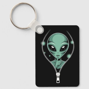 Alien Peeping Keychain