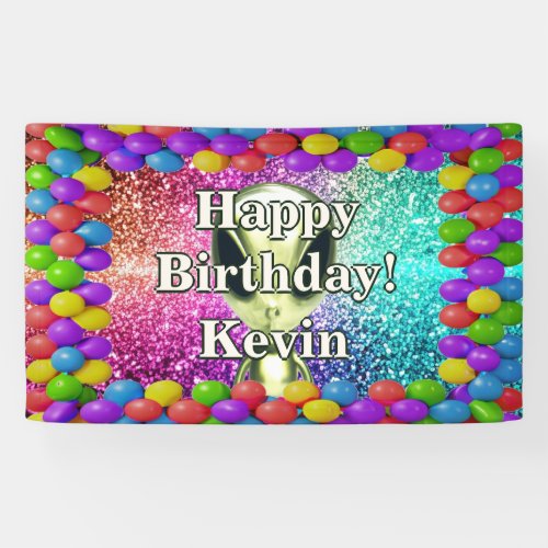 Alien Personalized character birthday banner