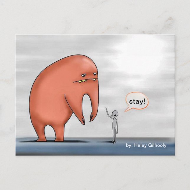 Alien & Pet Monster - Postcard (Front)