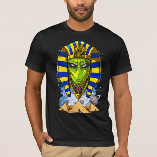 Alien Pharaoh Egypt Tutankhamun Ancient Annunaki T_Shirt