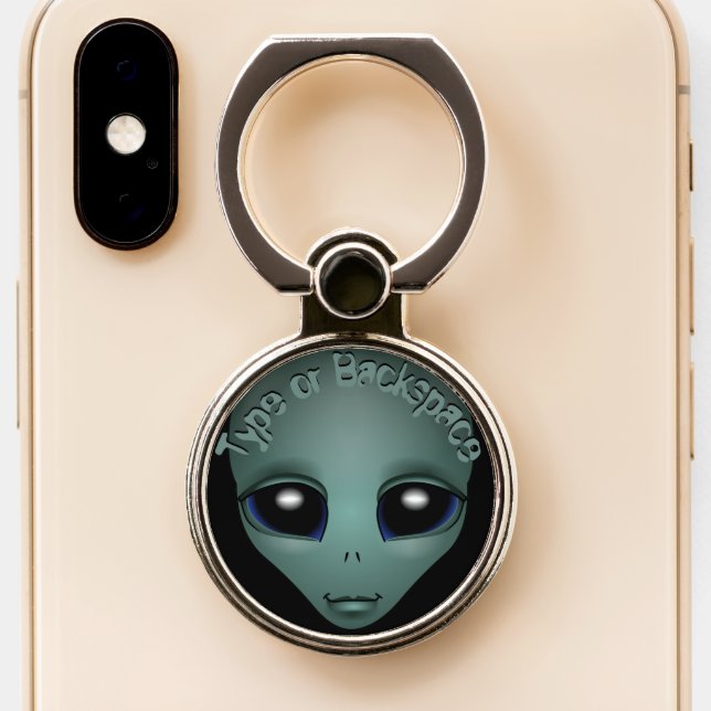 Alien Phone Holder & Stand Custom E.T. Phone Grips (Close Up)