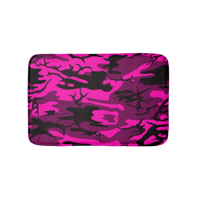 Alien Pink Camo Bathroom Mat (Front)