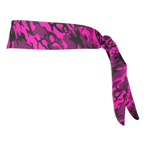 Alien Pink Camo Head Wrap Tie Headband