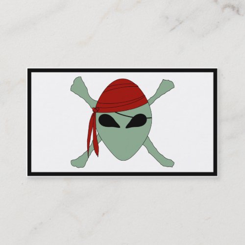 Alien Pirate Business Card Template