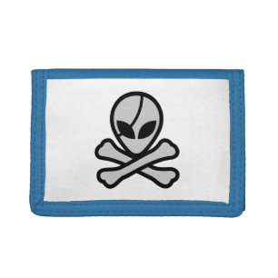 Alien Pirate Tri-fold Wallet