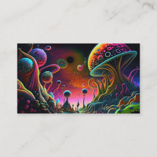 Alien planet enclosure card