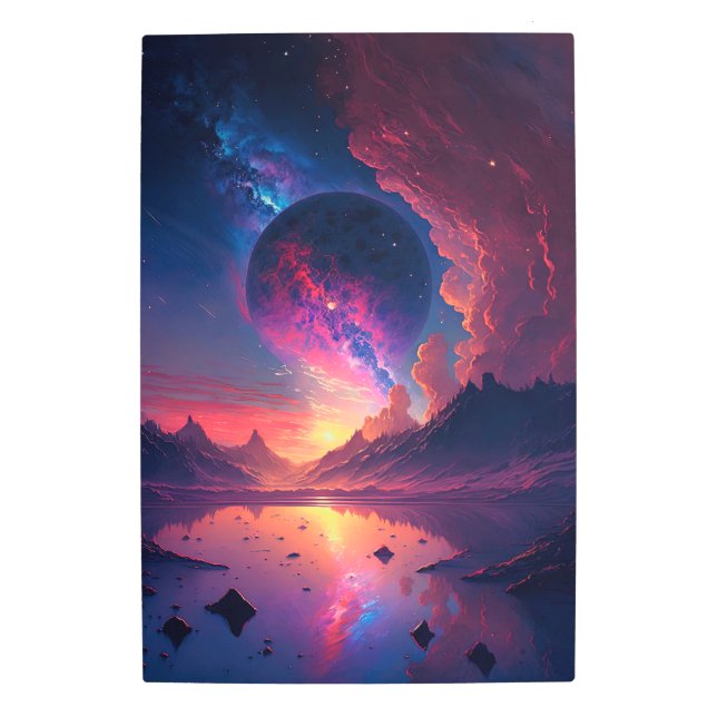 Alien Planet from a SciFi Universe Wall Art (Front)