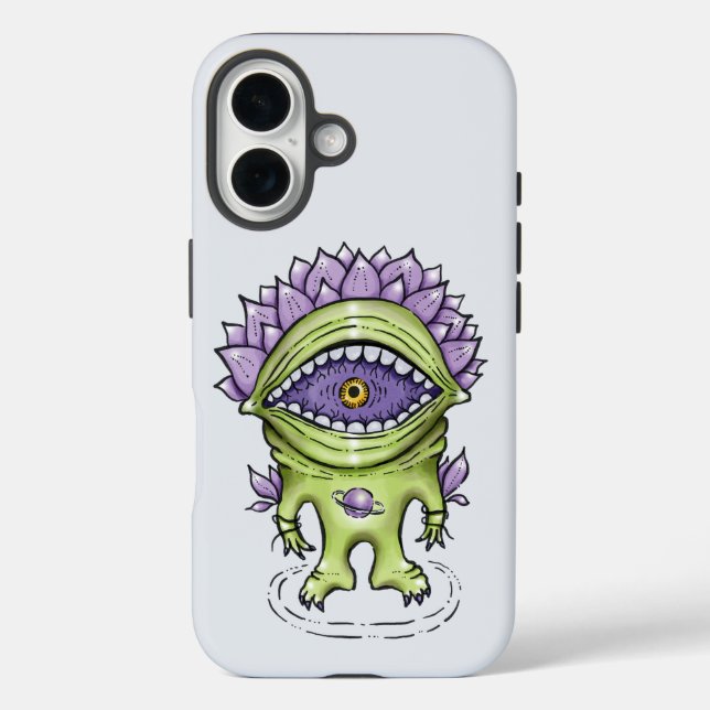 Alien Plant Character – Weird Astronaut Creature Case-Mate iPhone Case (Back)