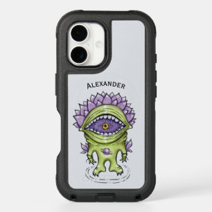 Alien Plant Character – Weird Astronaut Creature iPhone 16 Case