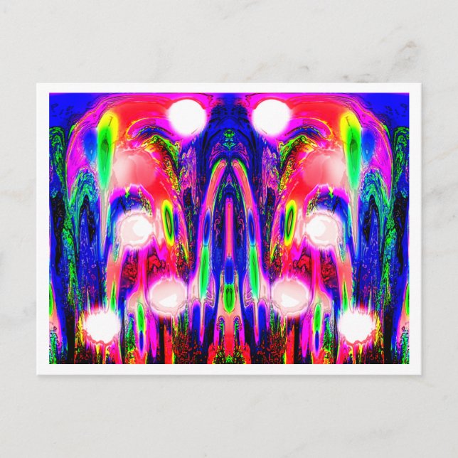 Alien plant life art postcard (Front)