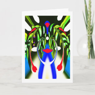 Alien plant life form art card