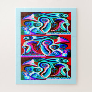 Alien plants art jigsaw puzzle