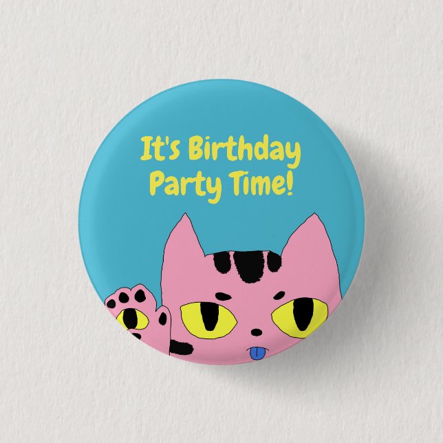 Alien Pocket Cat Button (Front)