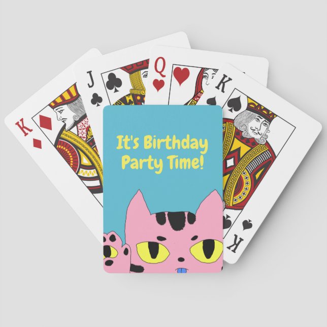 Alien Pocket Cat Poker Cards (Back)